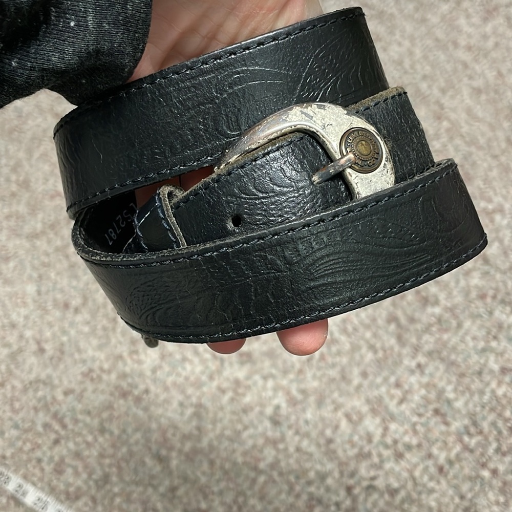 Vintage Men's Levi’s Black Leather Belt